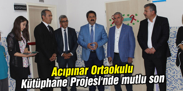 Acıpınar Ortaokulu Kütüphane Projesi’nde mutlu son