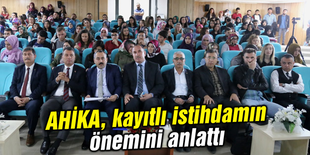 AHİKA, kayıtlı istihdamın önemini anlattı
