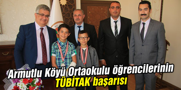 Armutlu Köyü Ortaokulu öğrencilerinin TÜBİTAK başarısı