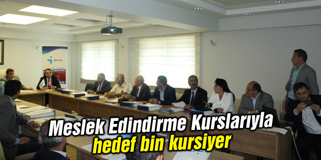 Meslek Edindirme Kurslarıyla hedef bin kursiyer