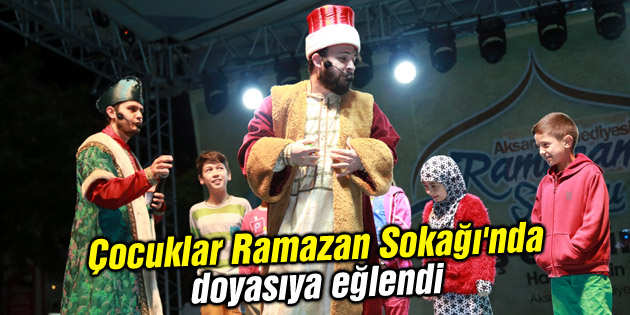 Çocuklar Ramazan Sokağı’nda doyasıya eğlendi