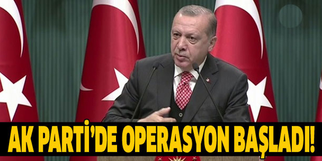 Erdoğan’dan belediye operasyonu