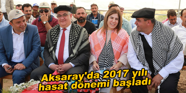 Aksaray’da 2017 yılı hasat dönemi başladı