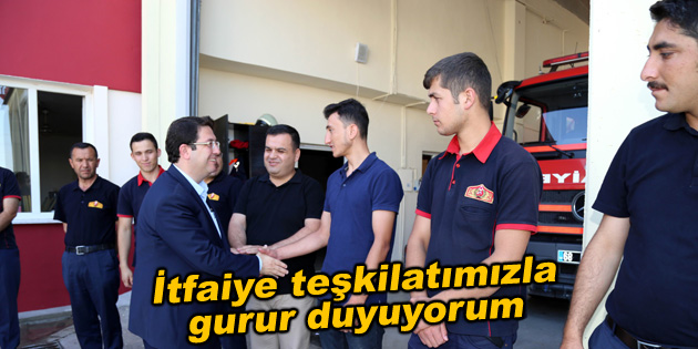 Başkan Yazgı: İtfaiye teşkilatımızla gurur duyuyorum