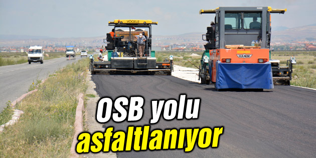 OSB yolu asfaltlanıyor