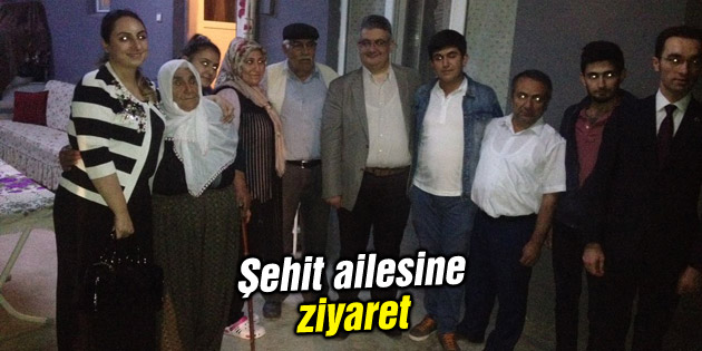 Şehit ailesine ziyaret