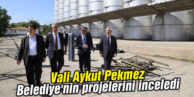 Vali Pekmez Belediye’nin projelerini inceledi