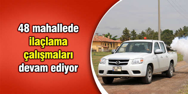 48 mahallede ilaçlama çalışmaları devam ediyor