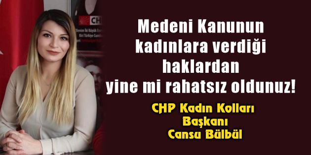 Medeni Kanunun kadınlara verdiği haklardan yine mi rahatsız oldunuz!