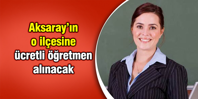 Ücretli Öğretmen alınacak
