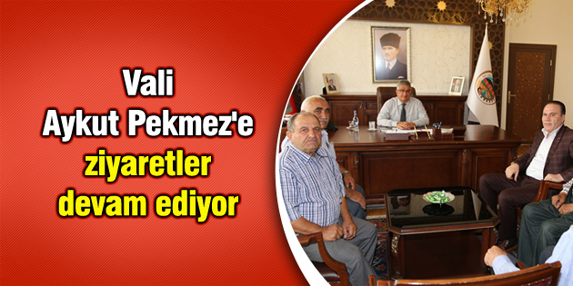 Vali Aykut Pekmez’e ziyaretler devam ediyor