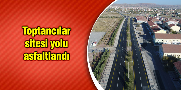 Toptancılar sitesi yolu asfaltlandı