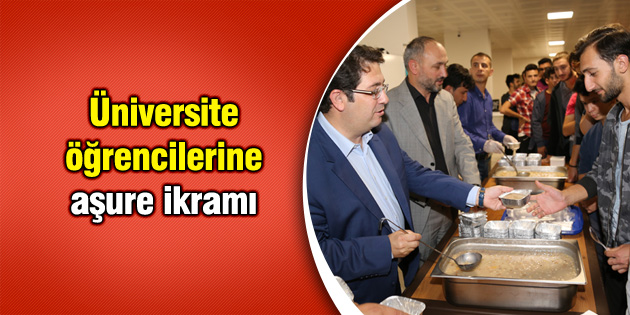 Üniversite öğrencilerine aşure ikramı