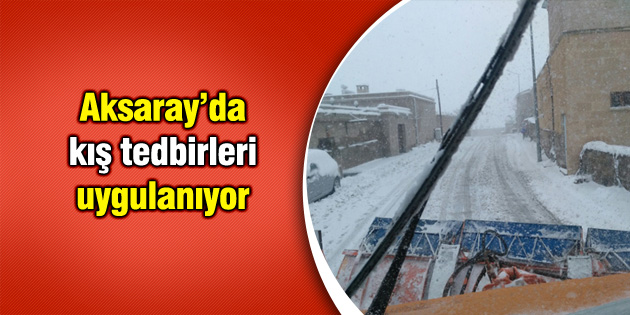 Kış tedbirleri uygulanıyor