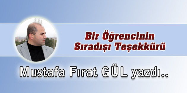 Bir Öğrencinin Sıradışı Teşekkürü