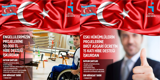Engelli ve eski hükümlülere yönelik proje desteği
