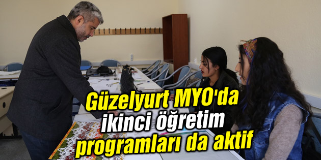 Güzelyurt MYO’da ikinci öğretim programları da aktif