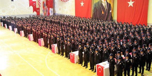 Aksaray’da 651 polis adayı mezun oldu