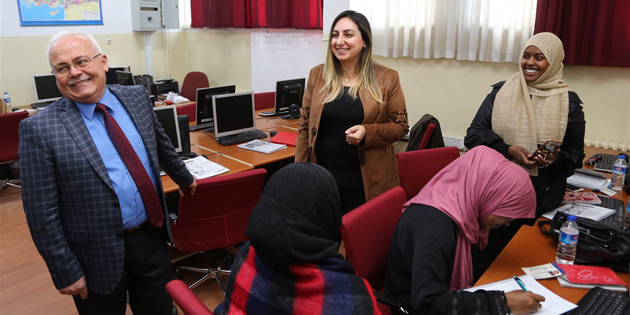 Halk Eğitim Kurslarına ziyaret