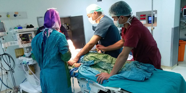 Genel anestezi ile engelli hastalar için özel hizmet