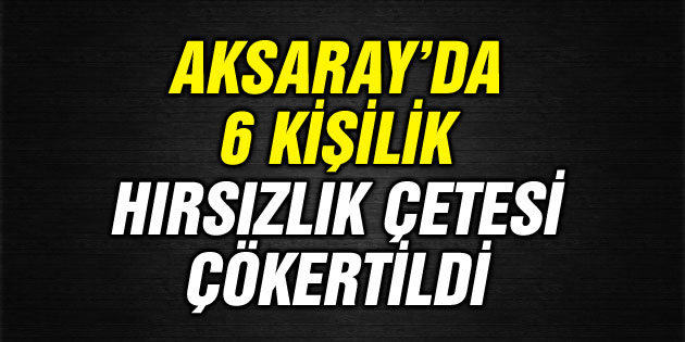 9 otomobil çalan 6 kişilik hırsızlık çetesi çökertildi