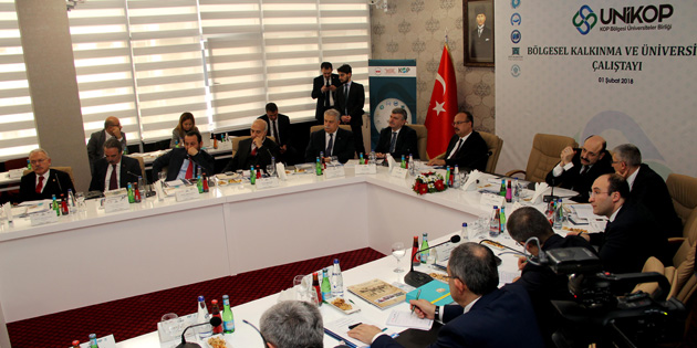 UNİKOP Bölgesel Kalkınma ve Üniversiteler Çalıştayı düzenlendi