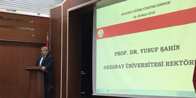 Eğitim Yönetimi Semineri Rektör Şahin’in sunumuyla tamamlandı