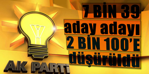 Ak Parti’de mülakat tamamlandı