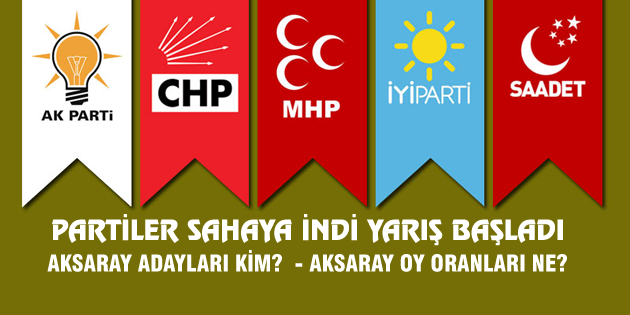 Adaylar sahaya indi, yarış başladı!