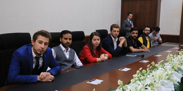 Öğrenci Konseyi Rektör Şahin’i ziyaret etti