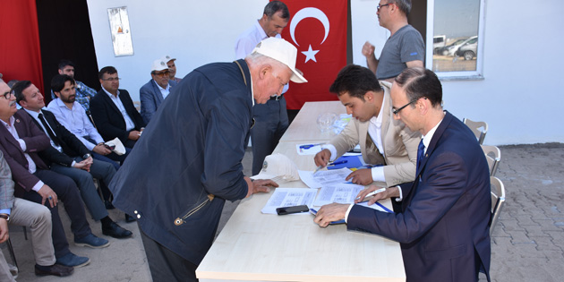 Ortaköy Yunus Emre Tarım Ticaret Merkezi’nde kura heyecanı