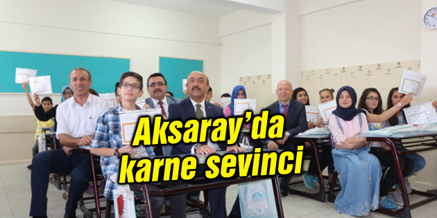 83 bin öğrenci karne sevinci yaşadı