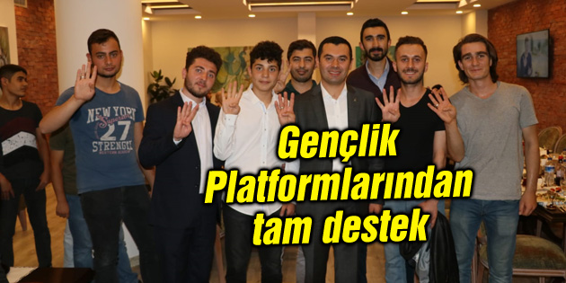 Gençlik Platformlarından Muhammed Aktaş’a tam destek