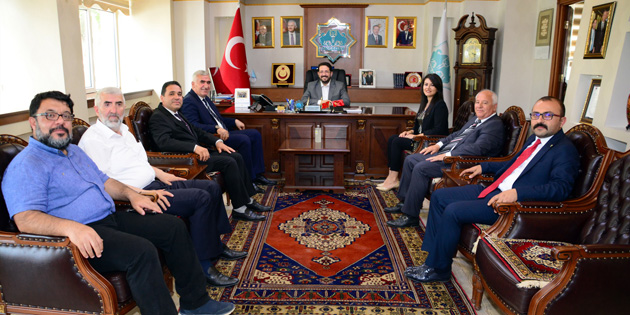 MHP Milletvekili adaylarından Başkan Yazgı’ya ziyaret