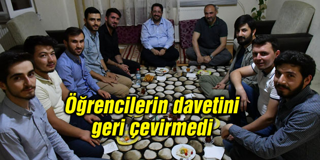 Başkan Yazgı, iftarı öğrenci evinde açtı