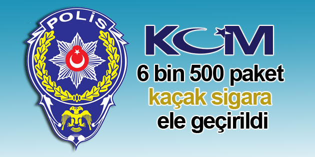 6 bin 500 paket gümrük kaçağı sigara ele geçirildi