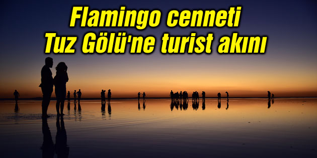 Flamingo cenneti Tuz Gölü’ne turist akını