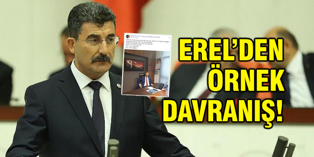 Ayhan Erel’den örnek davranış!