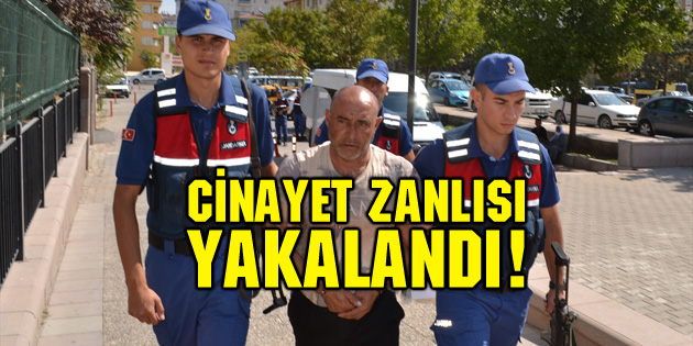 Cinayet zanlısı yakalandı!