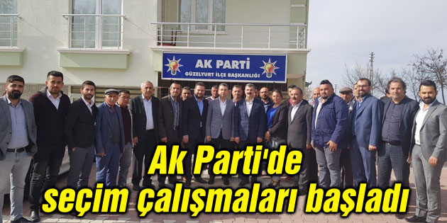 Ak Parti’de seçim çalışmaları başladı