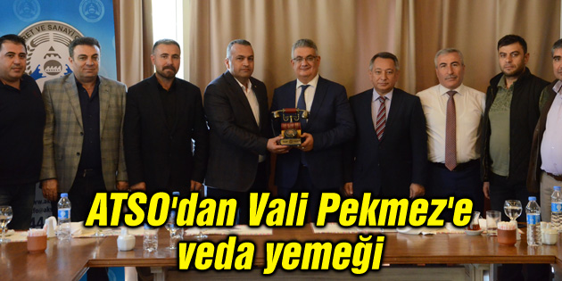 ATSO’dan Vali Pekmez’e veda yemeği