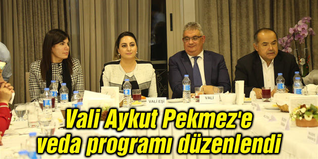 Vali Aykut Pekmez’e veda programı düzenlendi