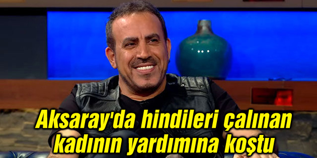 Haluk Levent, Aksaray’da hindileri çalınan kadının yardımına koştu