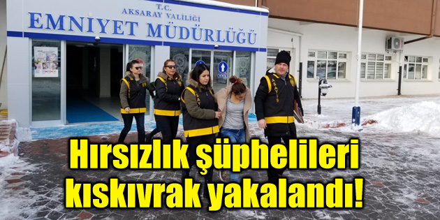 Hırsızlık şüphelileri kıskıvrak yakalandı!