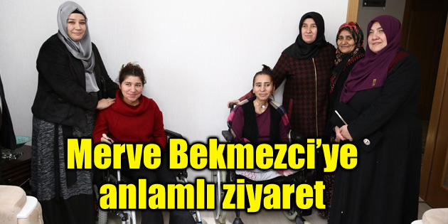 Merve Bekmezci’ye anlamlı ziyaret