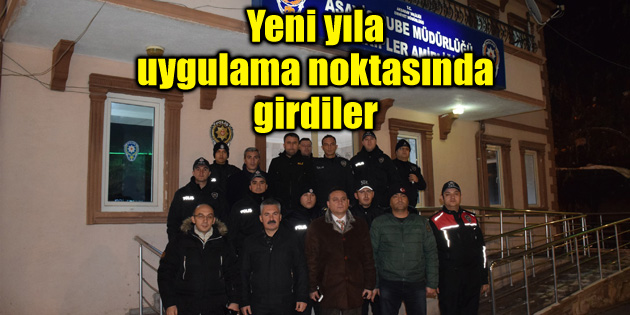 Yeni yıla uygulama noktasında girdiler