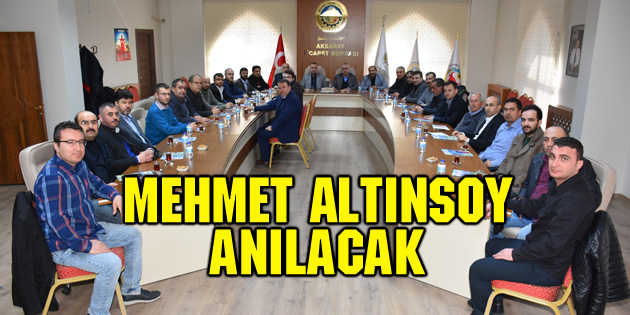 Mehmet Altınsoy anılacak