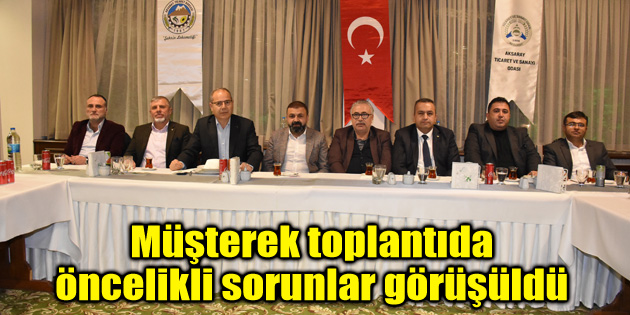 Oda ve Borsa müşterek toplantıda bir araya geldi