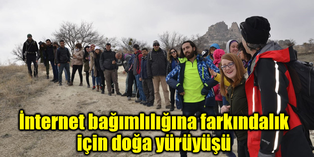 İnternet bağımlılığına farkındalık için doğa yürüyüşü