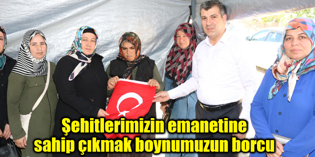 Altınsoy: Şehitlerimizin emanetine sahip çıkmak boynumuzun borcu